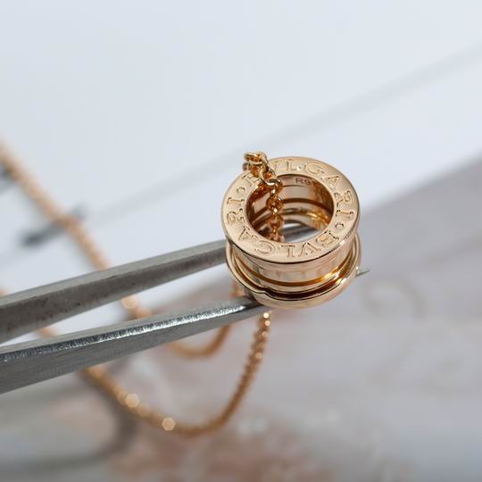 Spiral Pendant Necklace, Rose Gold Tone