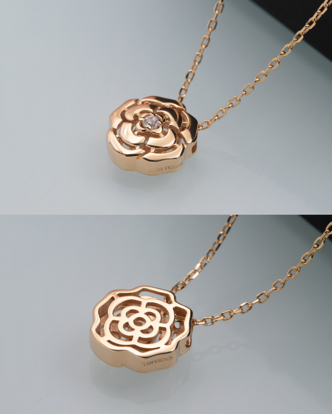 Chain Necklace, Rose Gold Tone