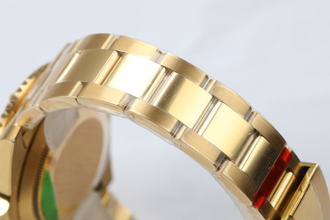 Dive-Style Watch, Yellow Gold Tone, 41 mm