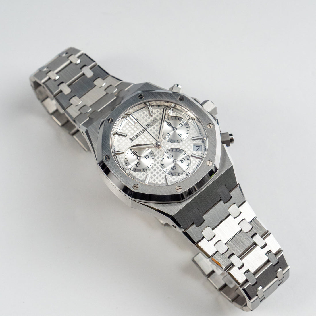 Octagonal Bezel Watch, Steel, 41 mm