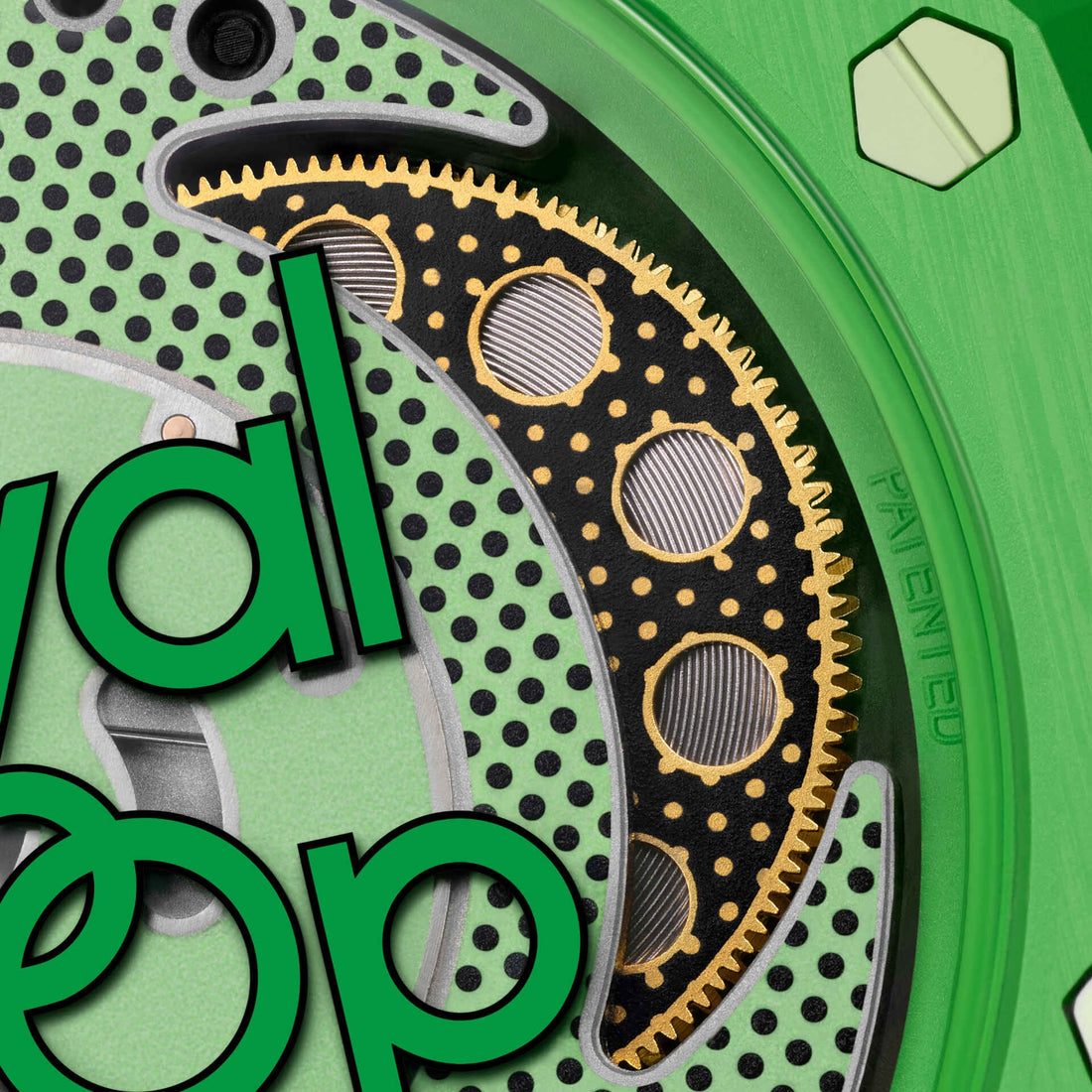 Round Watch, Green
