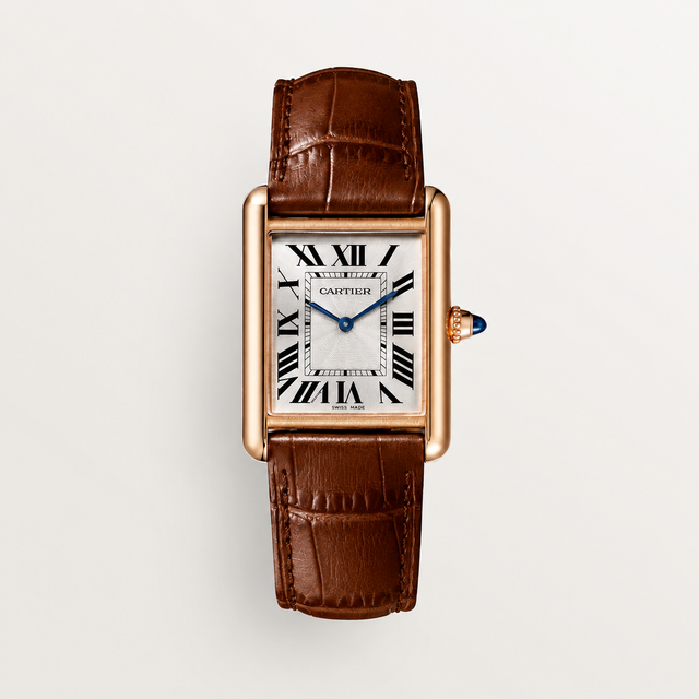 Rectangular Case Watch, Rose Gold Tone, Medium Model