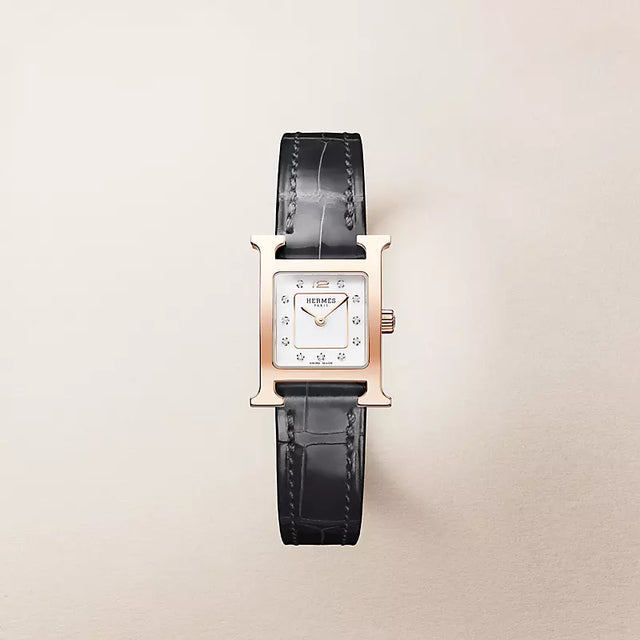 H-Case Watch, Rose Gold Tone, Mini Model, 21 mm
