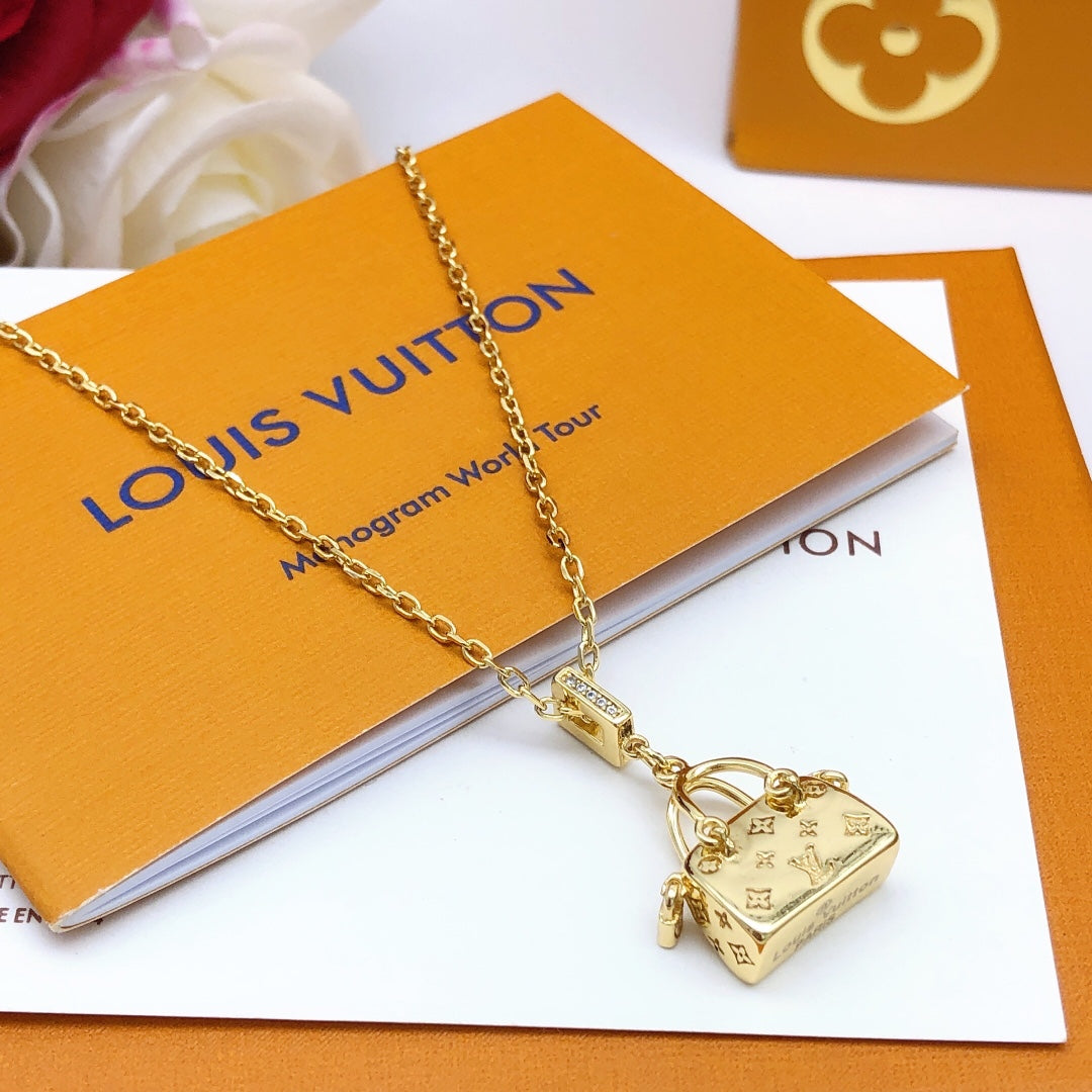 Padlock Charm Necklace