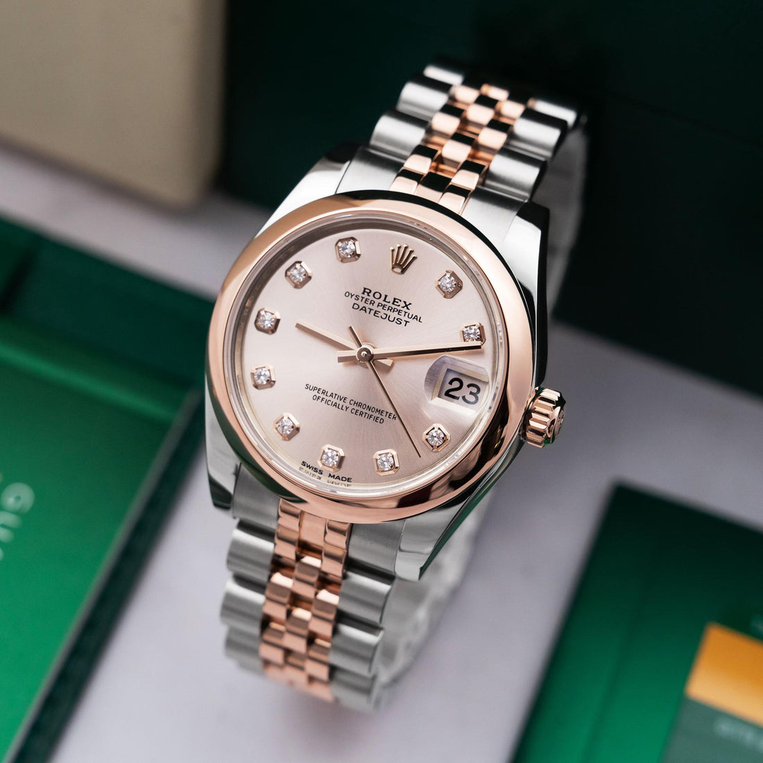 Classic Date Watch, Steel, 31 mm