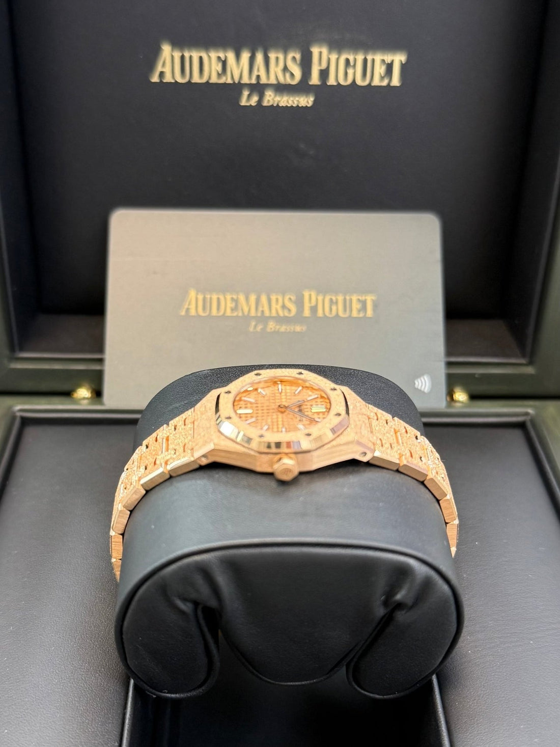 Octagonal Bezel Watch, Rose Gold Tone, 23 mm
