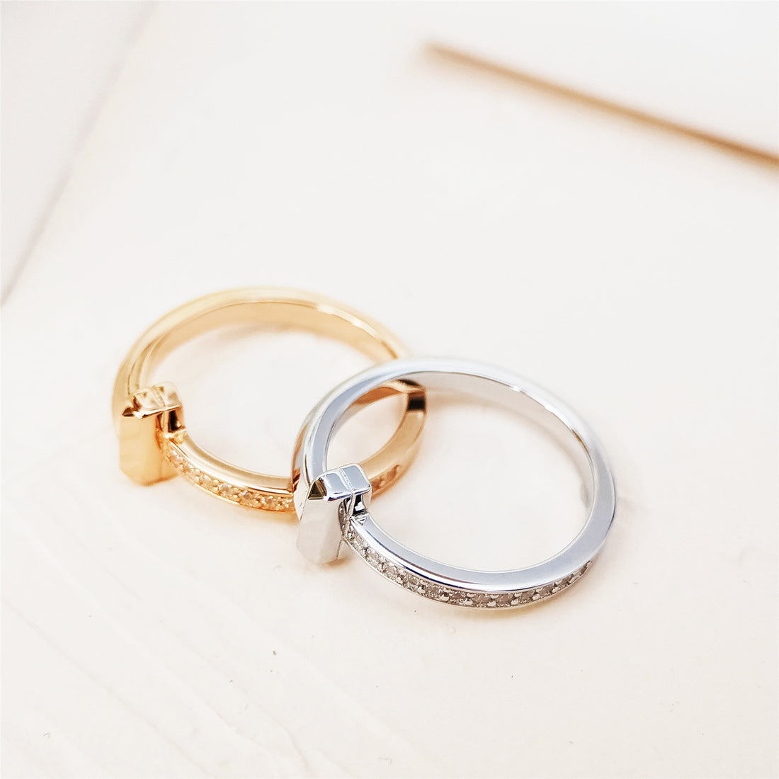 Wide Band Ring, Yellow Gold Tone