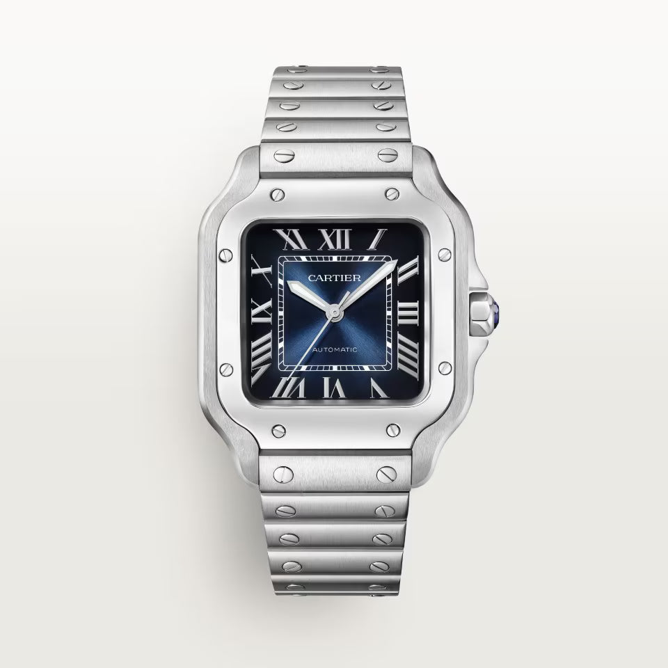 Square Case Watch, Steel