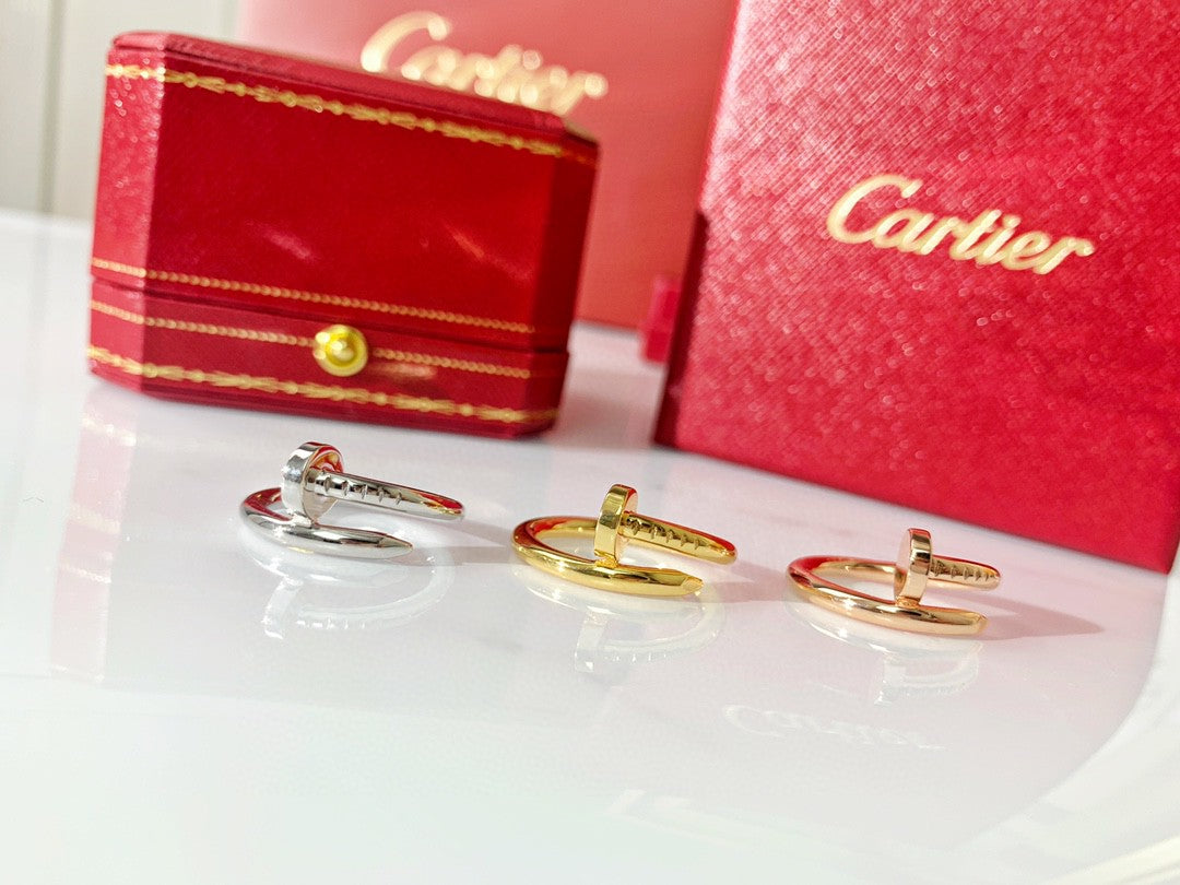 Wrapped Nail Ring, 18K Yellow Gold Plated