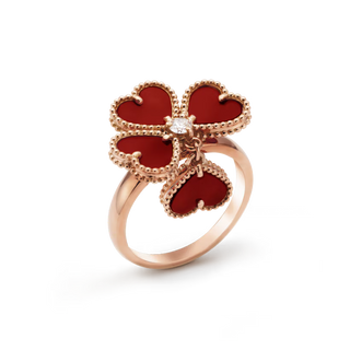Heart Motif Ring, Carnelian