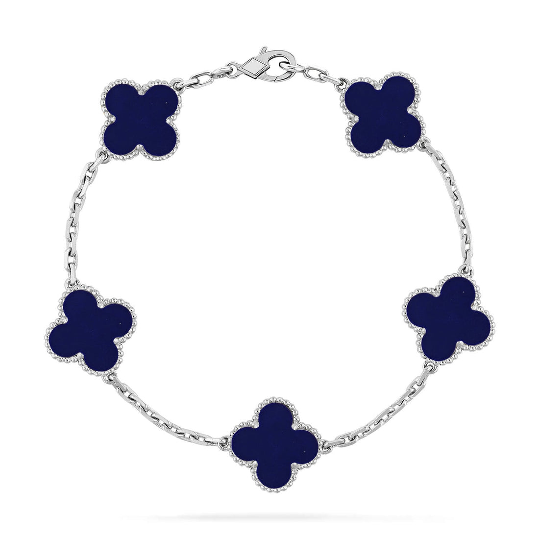 Quatrefoil 5 Motifs Bracelet, Lapis Lazuli