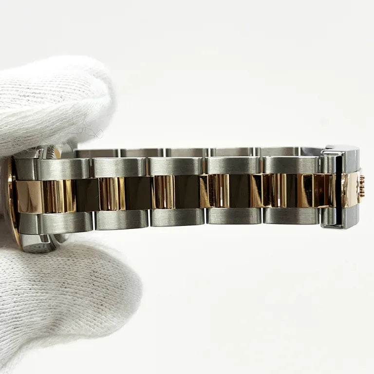 Classic Date Watch, Yellow Gold Tone, Steel, 31 mm