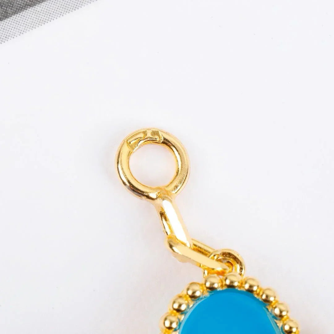 Quatrefoil 5 Motifs Bracelet, Turquoise