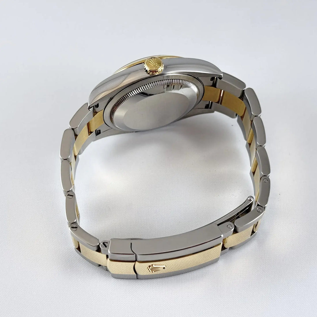Classic Date Watch, Yellow Gold Tone, Steel, 36 mm