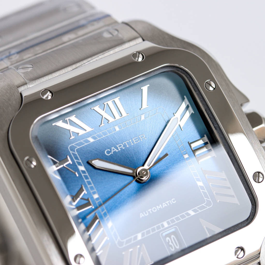 Square Case Watch, Steel
