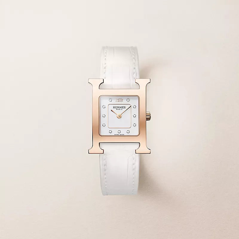H-Case Watch, Rose Gold Tone, Small Model, 25 mm