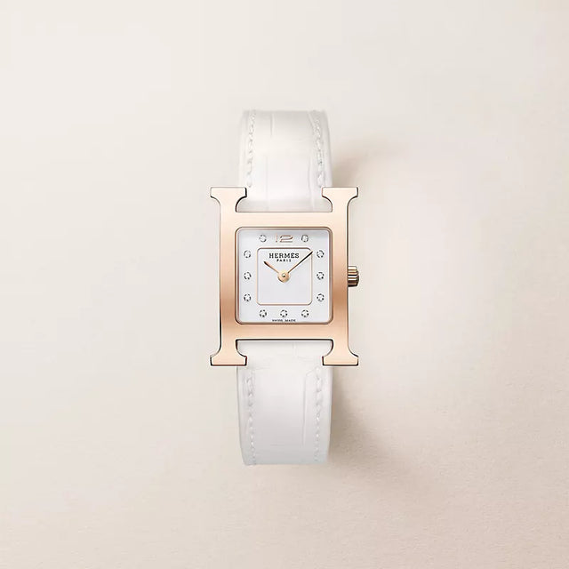 H-Case Watch, Rose Gold Tone, Small Model, 25 mm