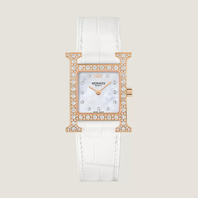 H-Case Watch, Rose Gold Tone, Small Model, 25 mm