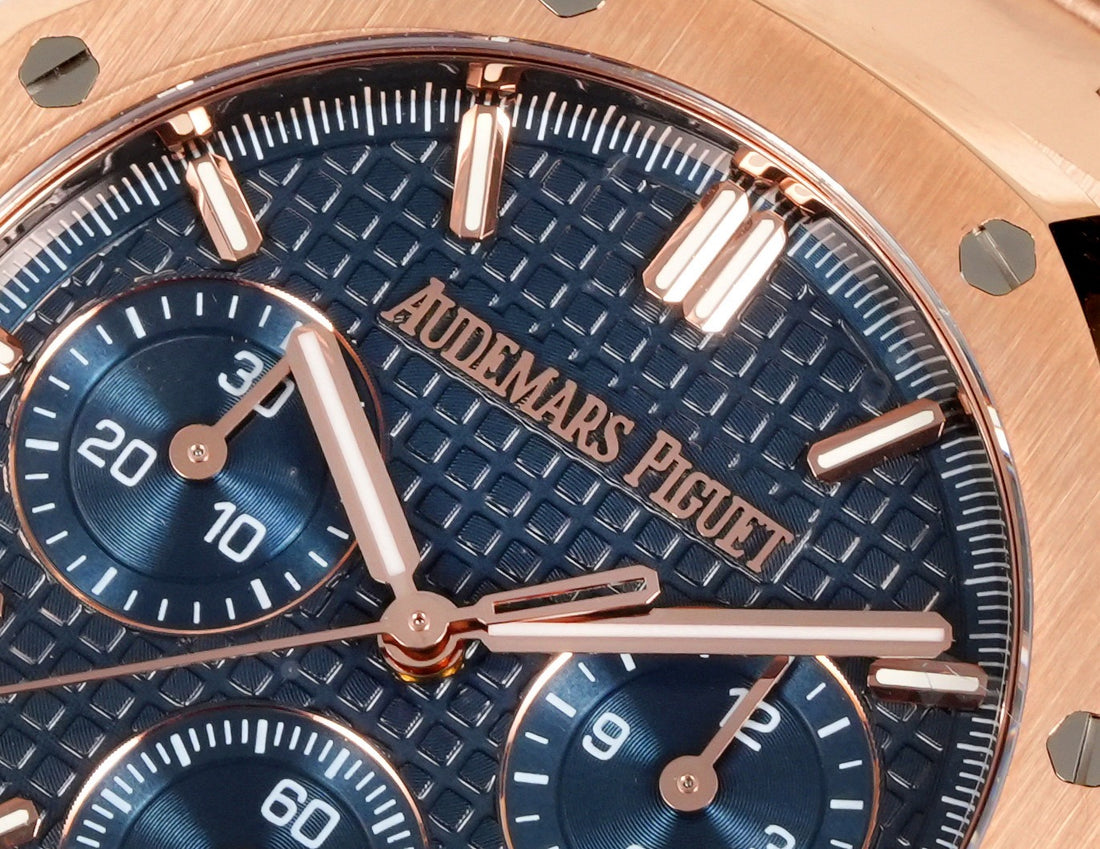 Octagonal Bezel Watch, 18K, Rose Gold Tone, 41 mm