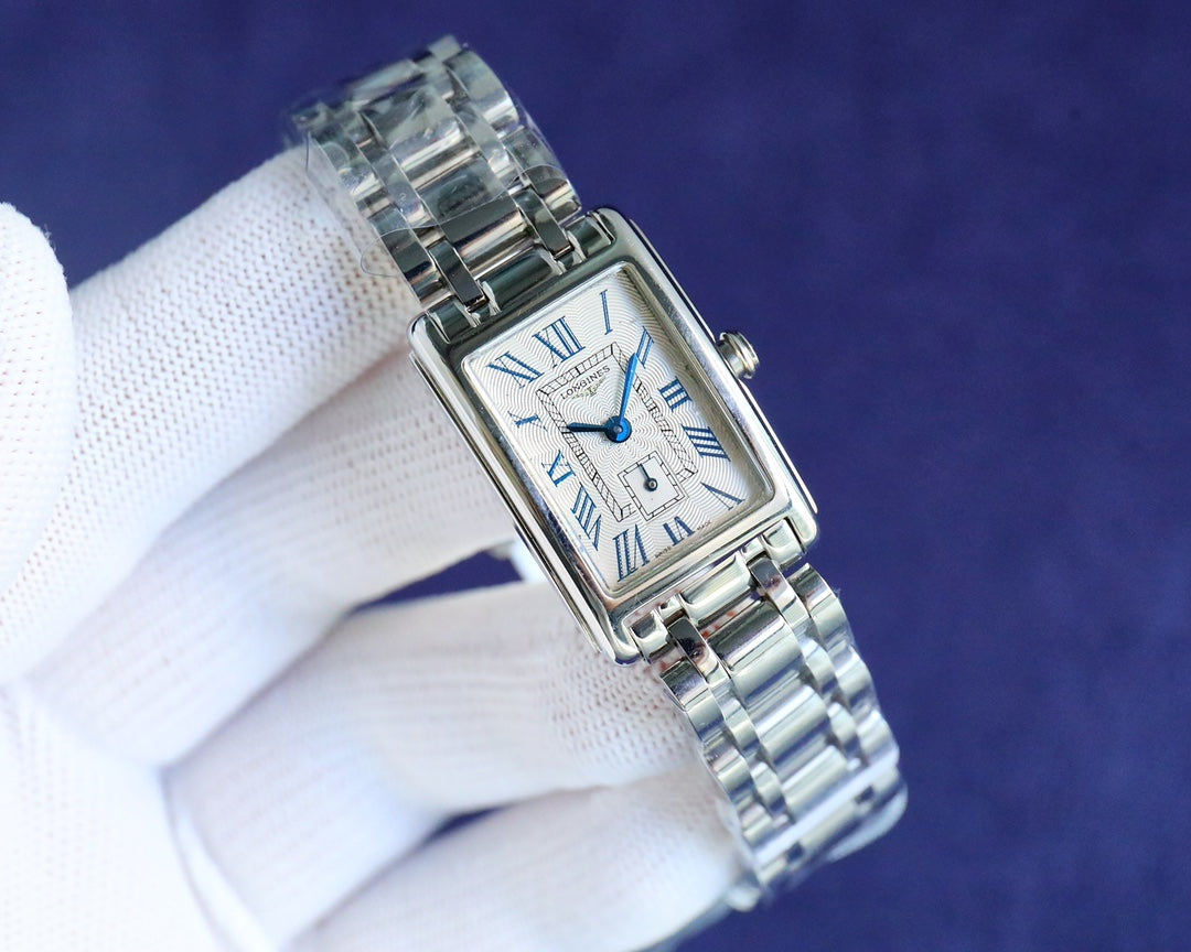 Rectangular Case Watch, Steel