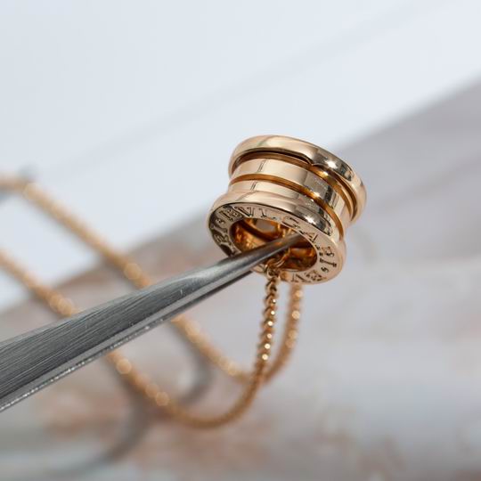 Spiral Pendant Necklace, Rose Gold Tone