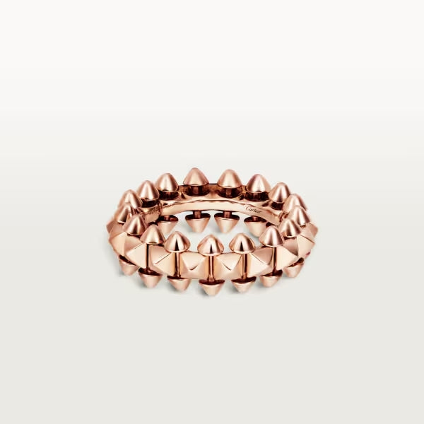 Studded Convertible Ring, Medium Model, Rose Gold Tone