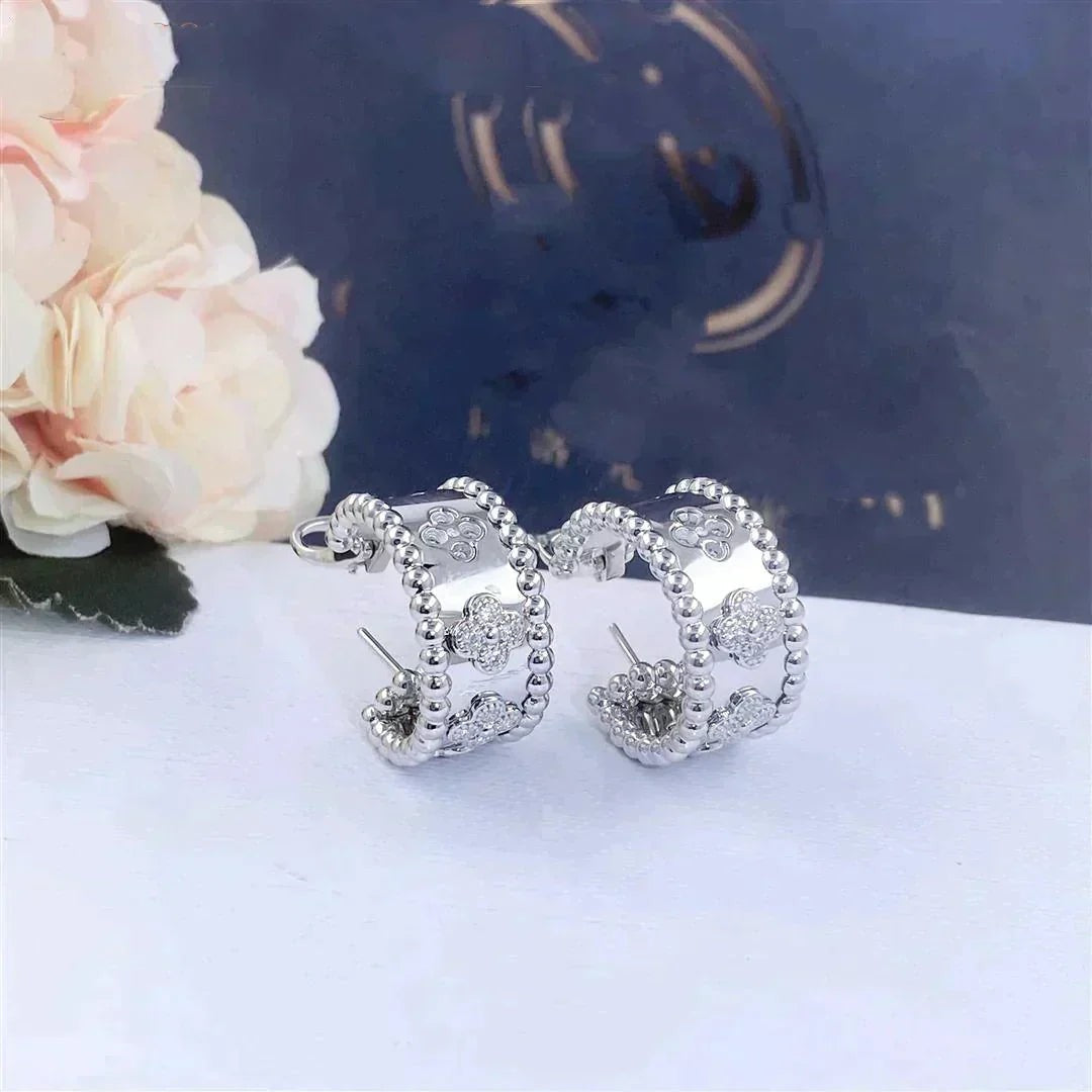 Beaded Pavé Earrings
