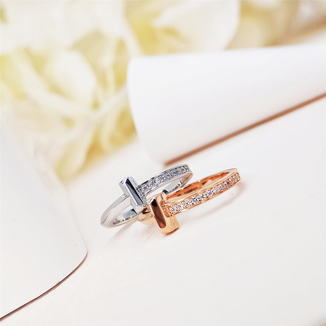 Wide Band Ring, Rose Gold Tone