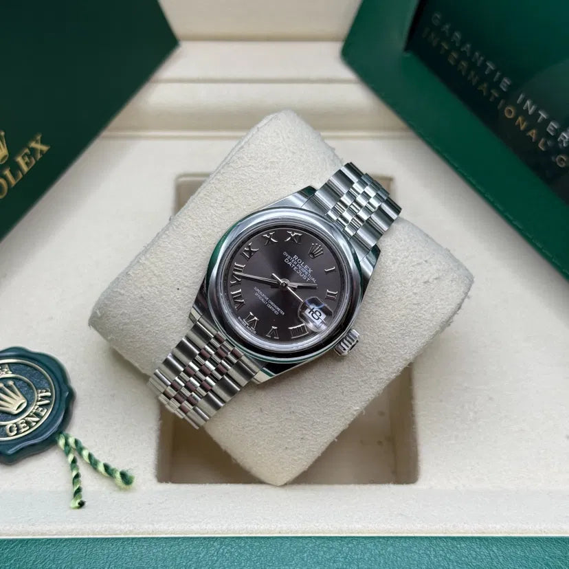 Classic Date Watch, White Gold Tone, Steel, White, 28-31 mm