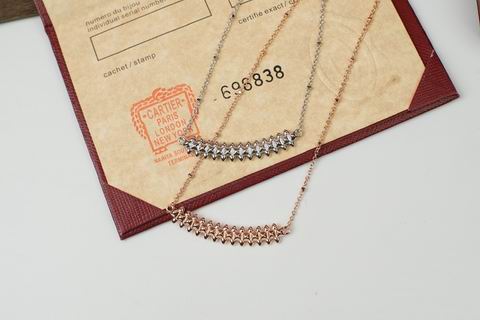 Studded Pendant Necklace, Rose Gold Tone