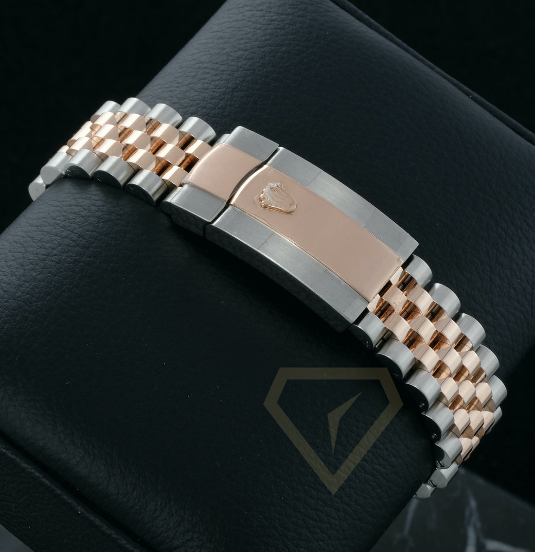 Classic Date Watch, Steel & Rose Gold Tone, Stone-Set Bezel, 36 mm