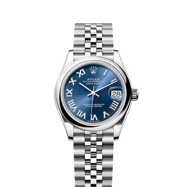 Classic Date Watch, White Gold Tone, Steel, White, 31 mm