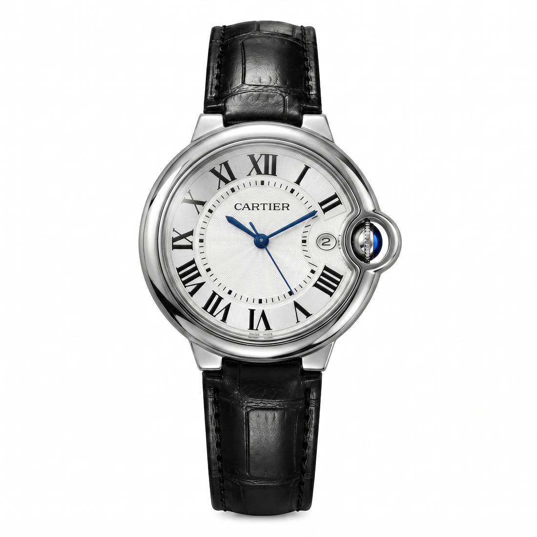 Round Domed Case Watch, Black
