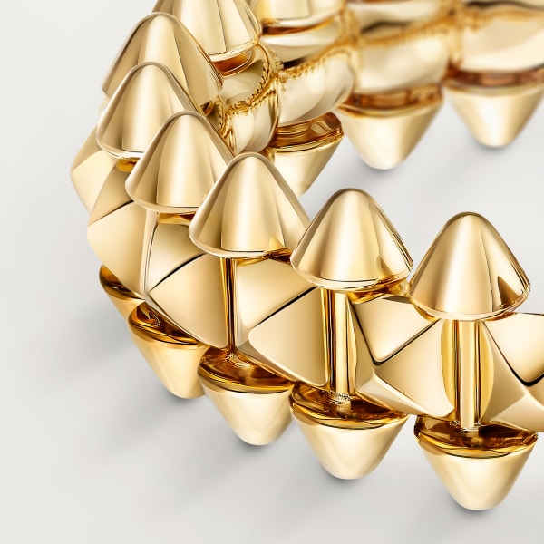 Studded Convertible Ring, Medium Model, Yellow Gold Tone