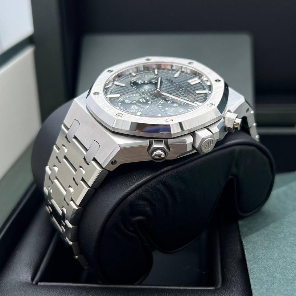 Octagonal Bezel Watch, Steel, 41 mm