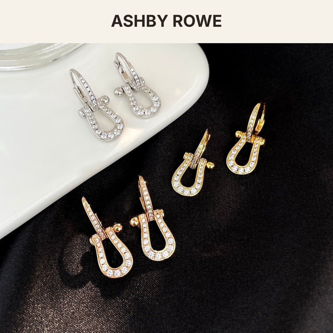 Cable Pavé Drop Earrings