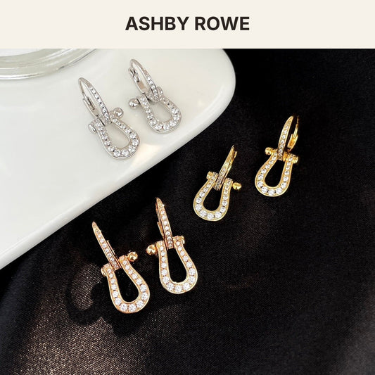 Cable Pavé Drop Earrings