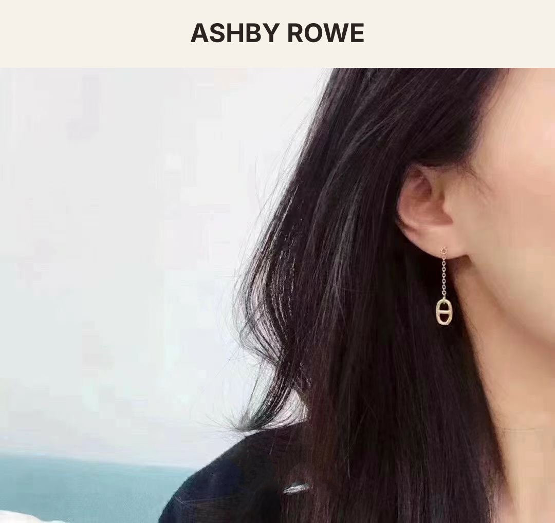 Chain-Link Tassel Earrings
