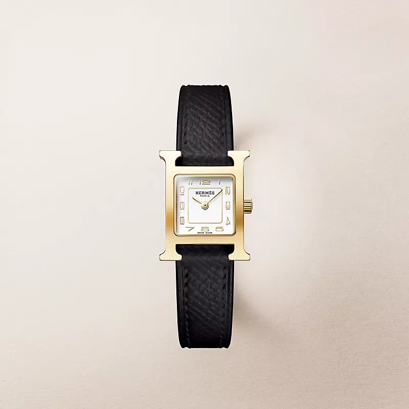 H-Case Watch, Yellow Gold Tone, Mini Model, 21 mm
