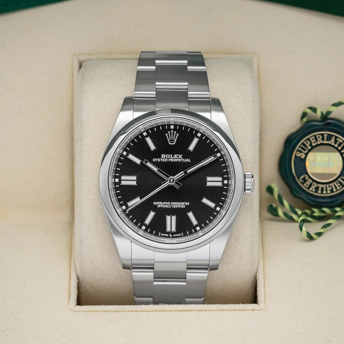 Round Automatic Watch, Steel, 36-41 mm