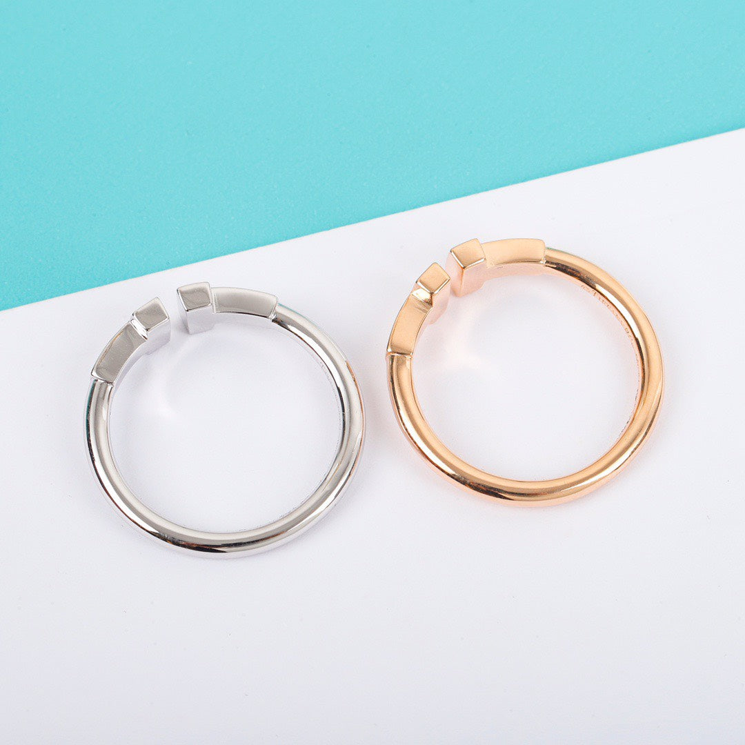 T-Motif Ring, Stone-Set