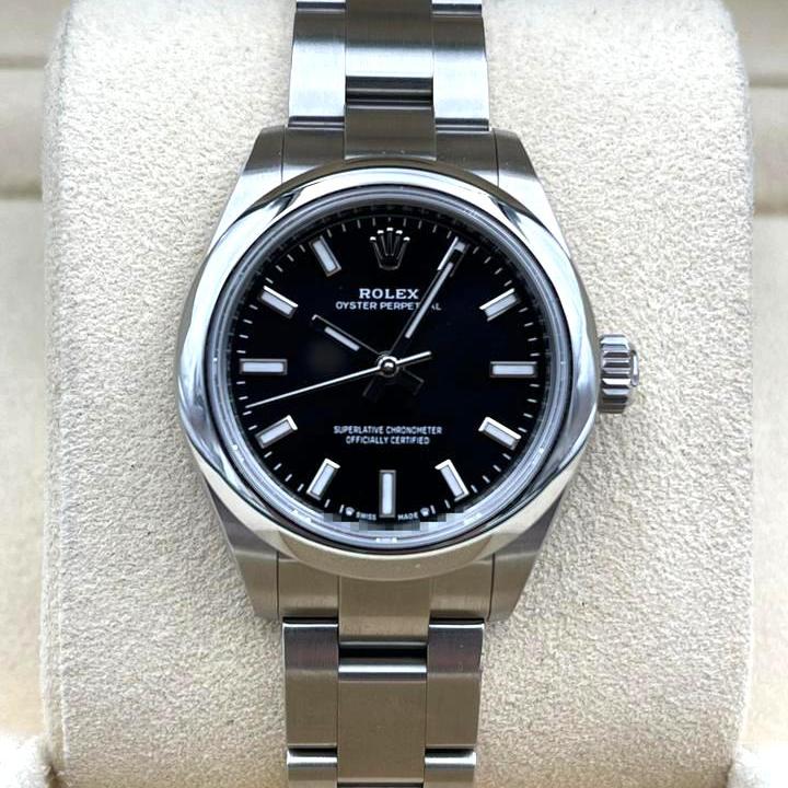 Round Automatic Watch, Steel, 28-31 mm