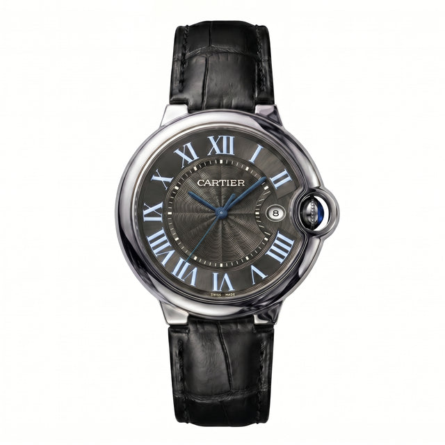 Round Domed Case Watch, Black