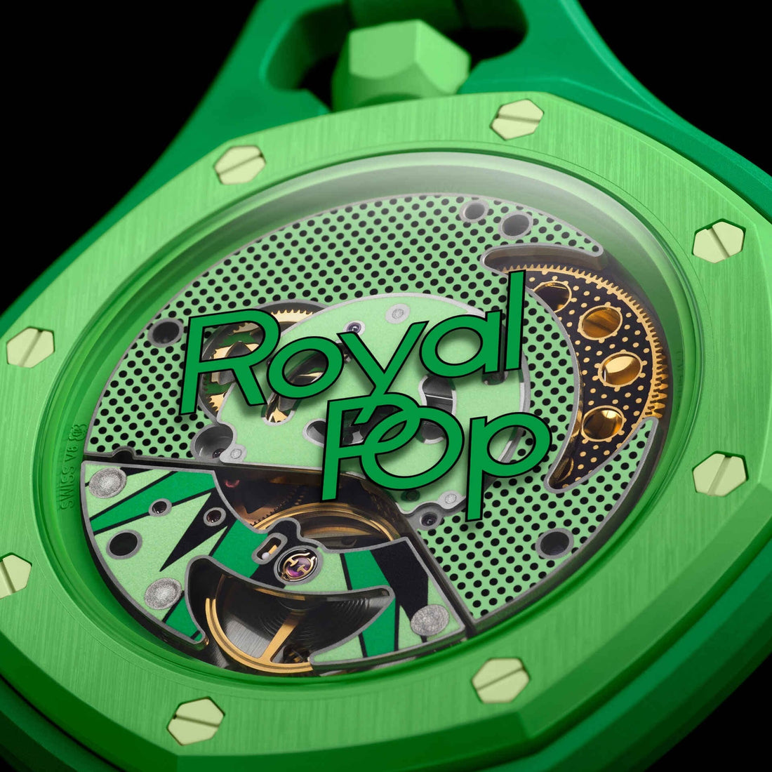 Round Watch, Green