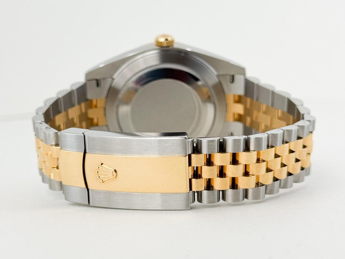 Classic Date Watch, Yellow Gold Tone, Steel, 36 mm