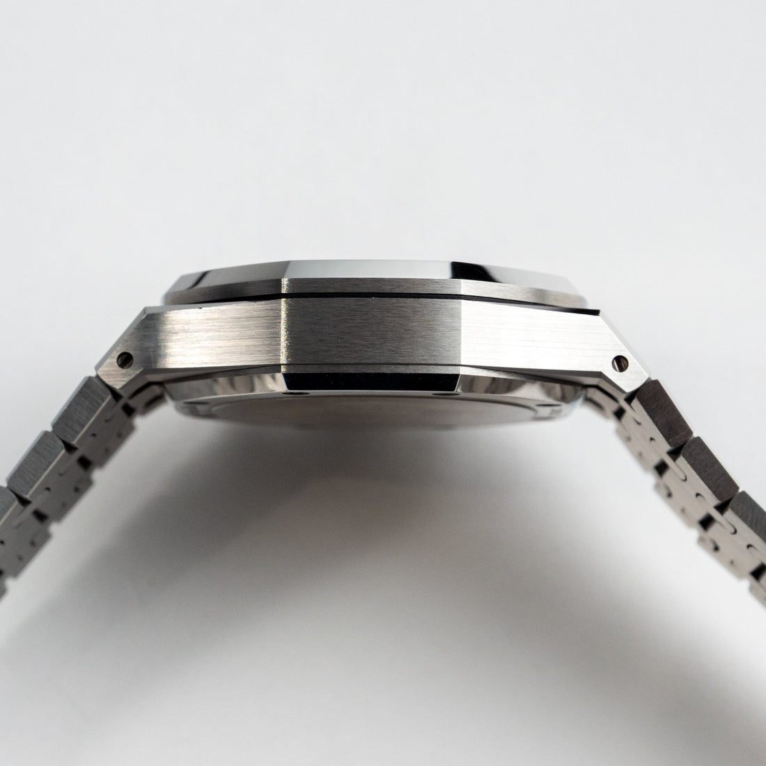 Octagonal Bezel Watch, Steel, 41 mm