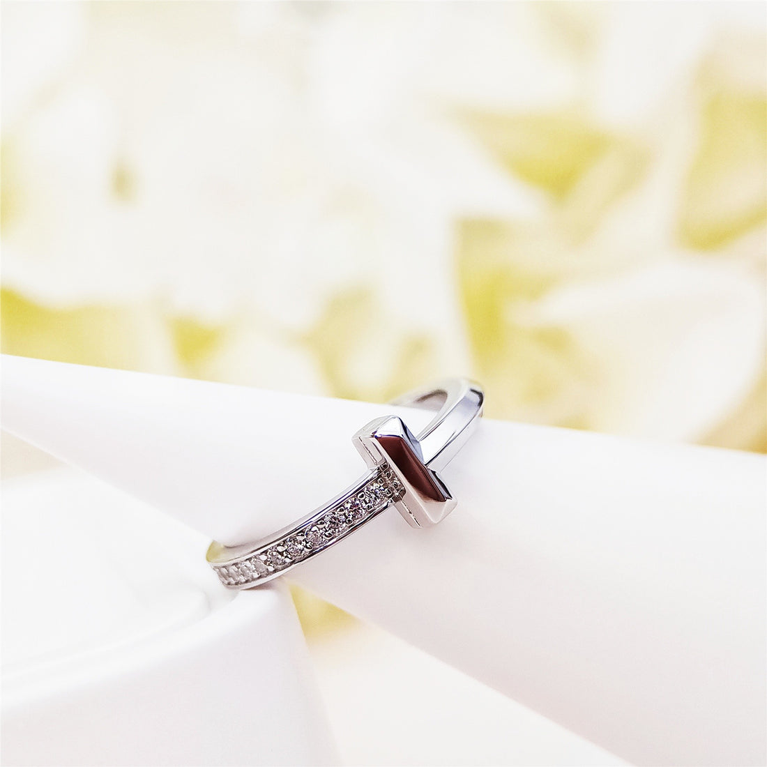 Wide Band Ring, Rose Gold Tone