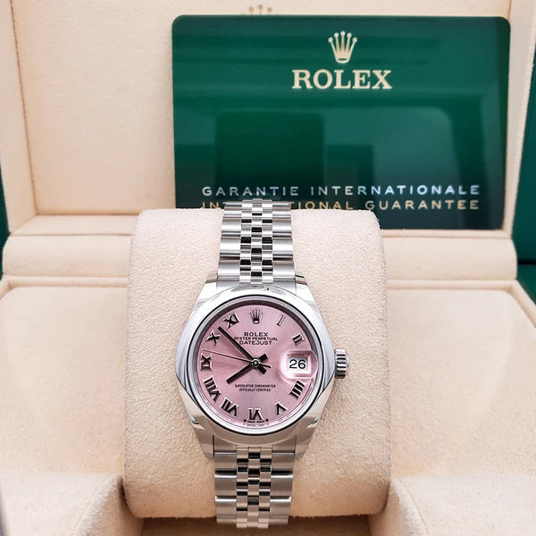 Classic Date Watch, Steel, 28 mm
