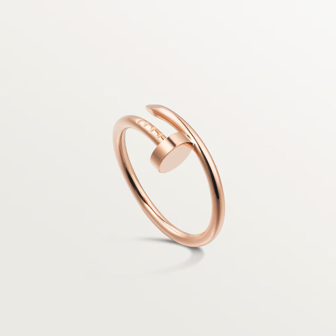 Wrapped Nail Ring, Rose Gold Tone