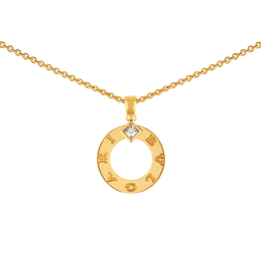 Chain Necklace, Yellow Gold Tone, Stone-Set